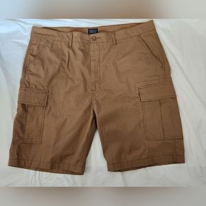 Levi Strauss Two horse blend Cargo shorts dark tan waist 42